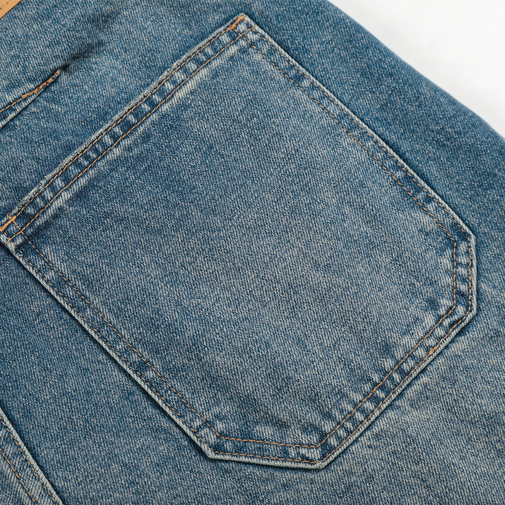 Faded Balloon-Leg Baggy Jeans