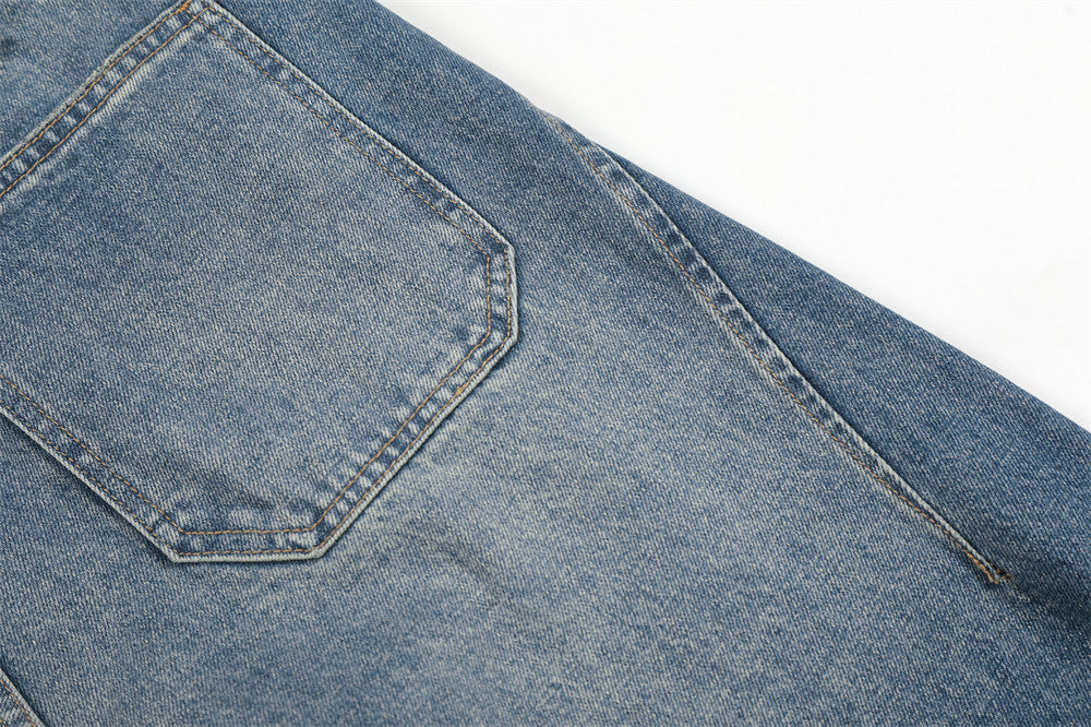 Faded Balloon-Leg Baggy Jeans