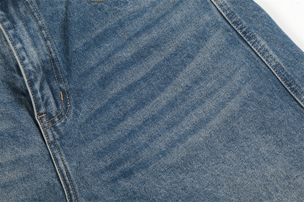 Faded Balloon-Leg Baggy Jeans