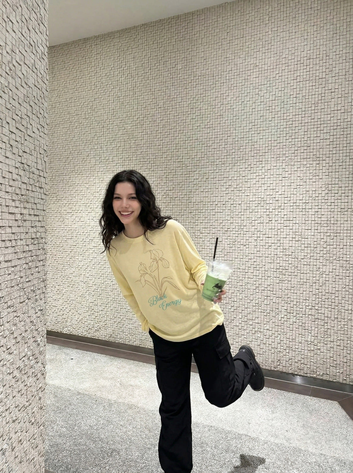 Floral Graphic Long-Sleeve T-Shirt