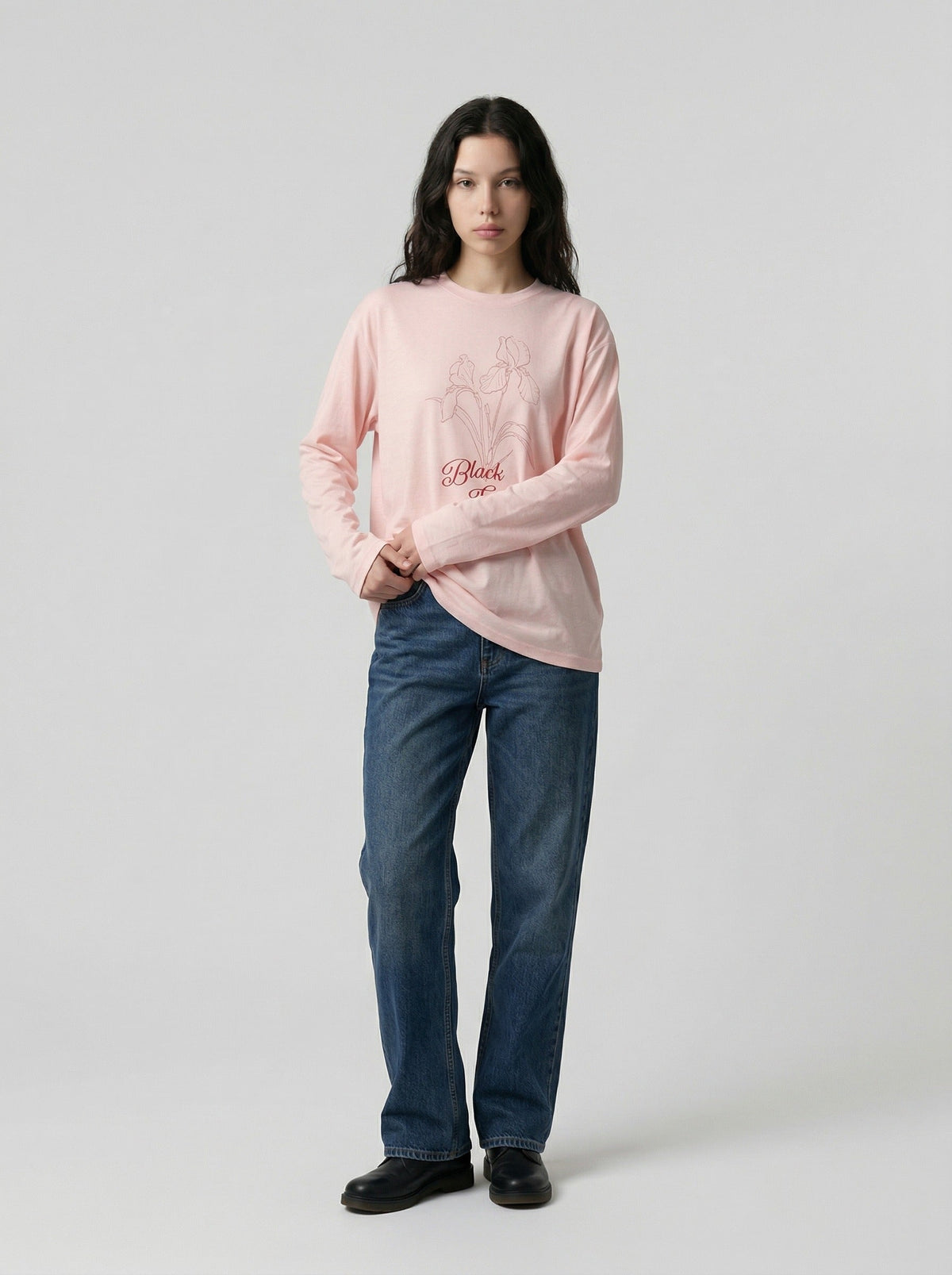 Floral Graphic Long-Sleeve T-Shirt