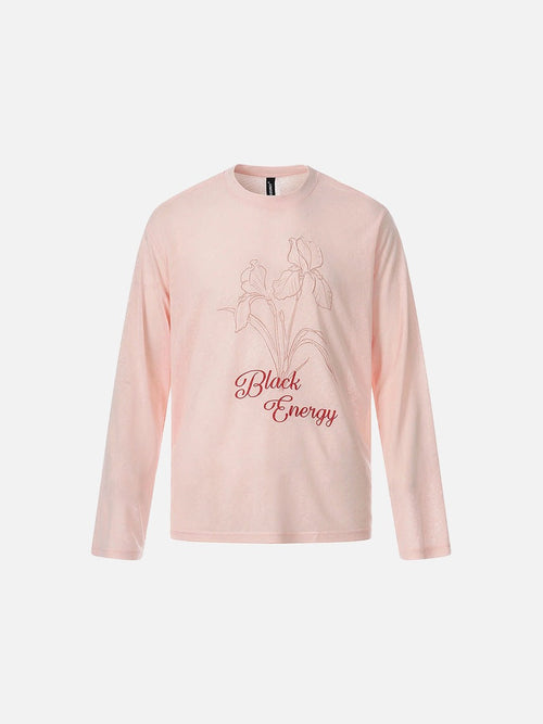 Floral Graphic Long-Sleeve T-Shirt - Pink / S