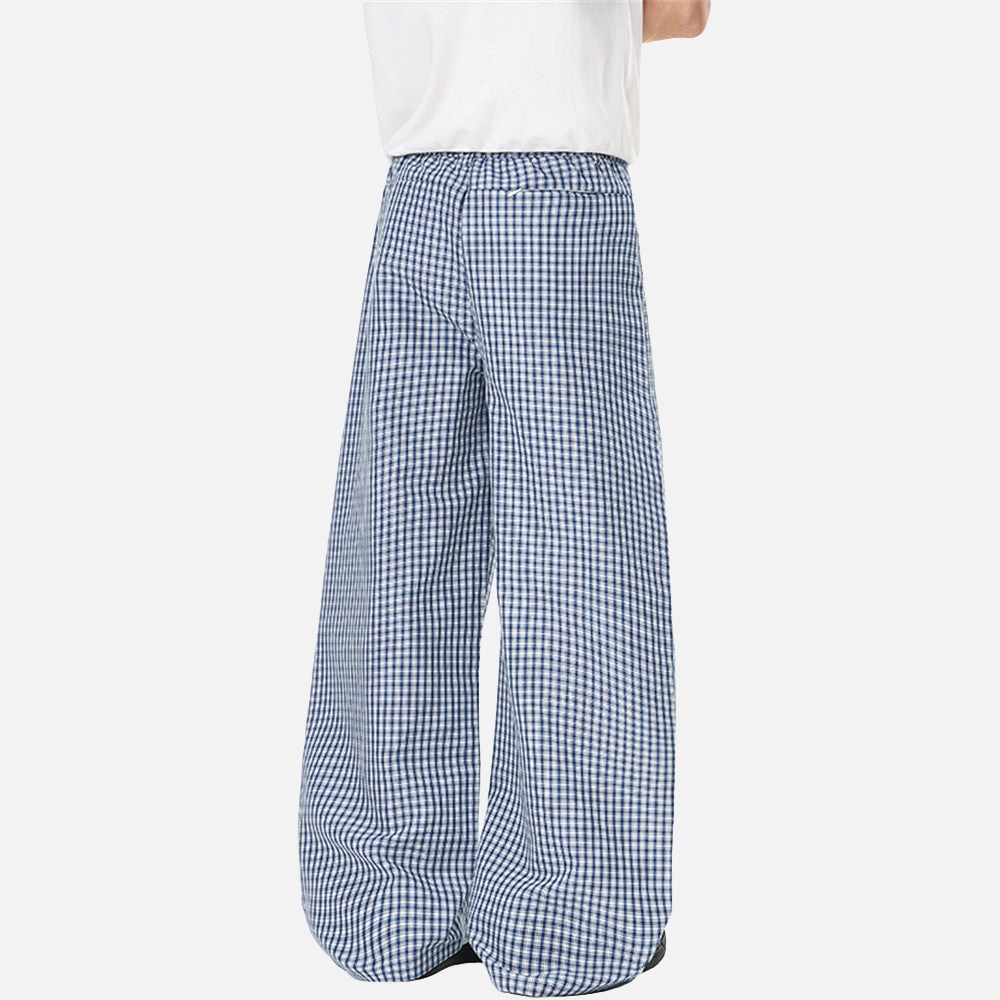 Gingham Baggy Pants