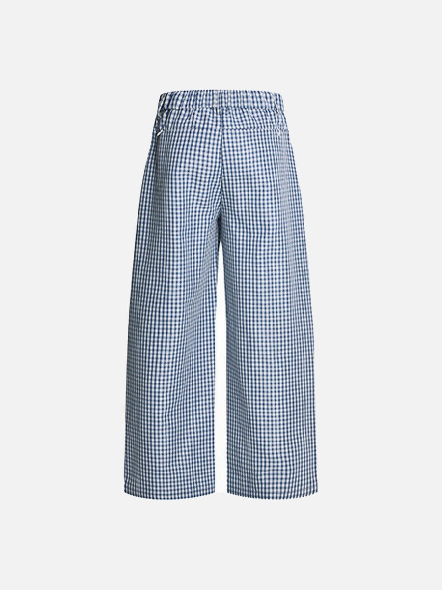 Gingham Baggy Pants