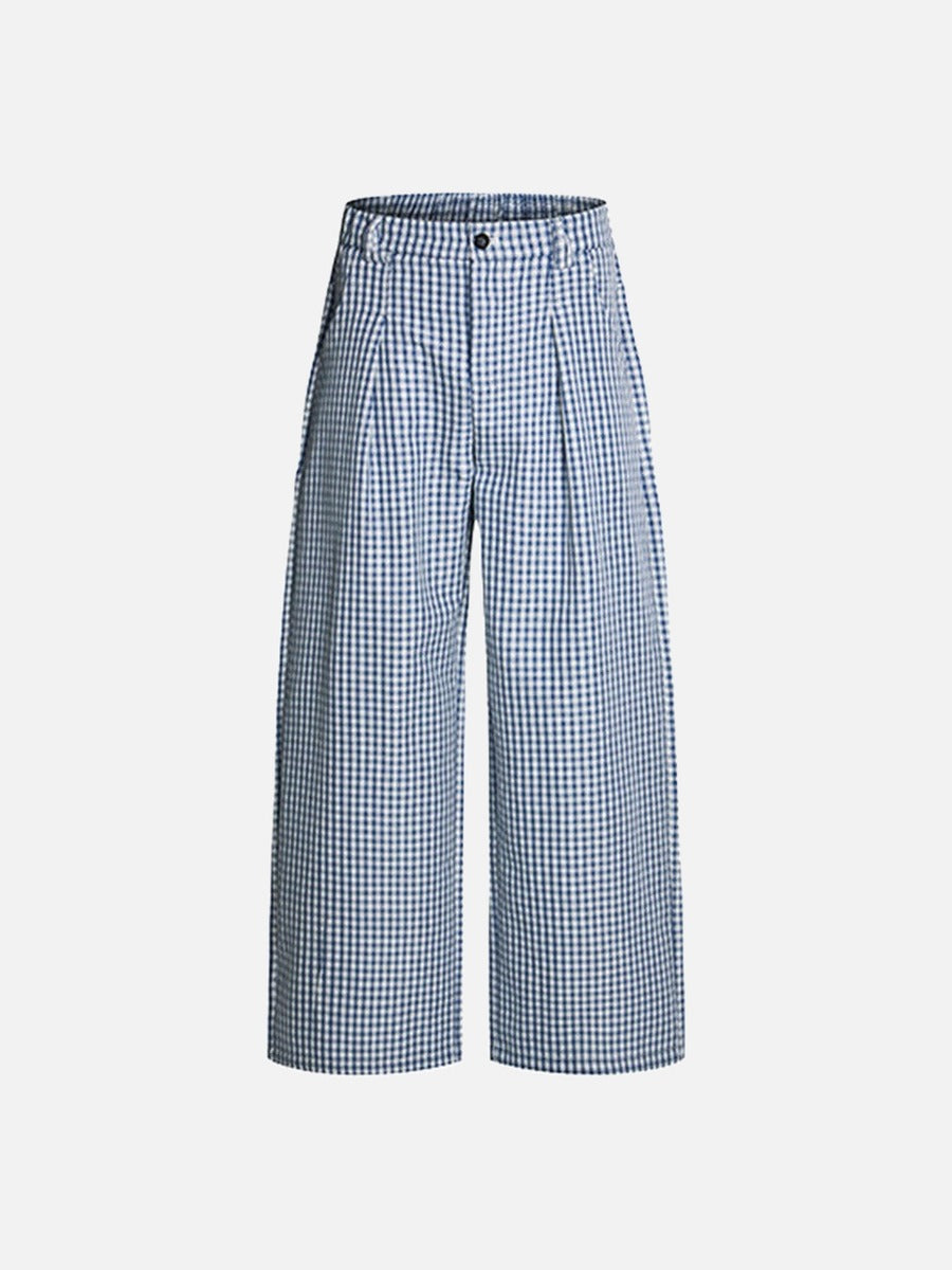 Gingham Baggy Pants