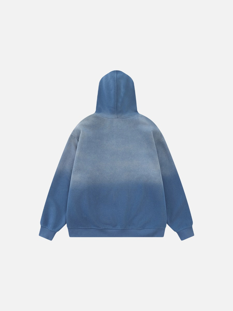 Gradient Wash Oversized Hooded Sweatshirt