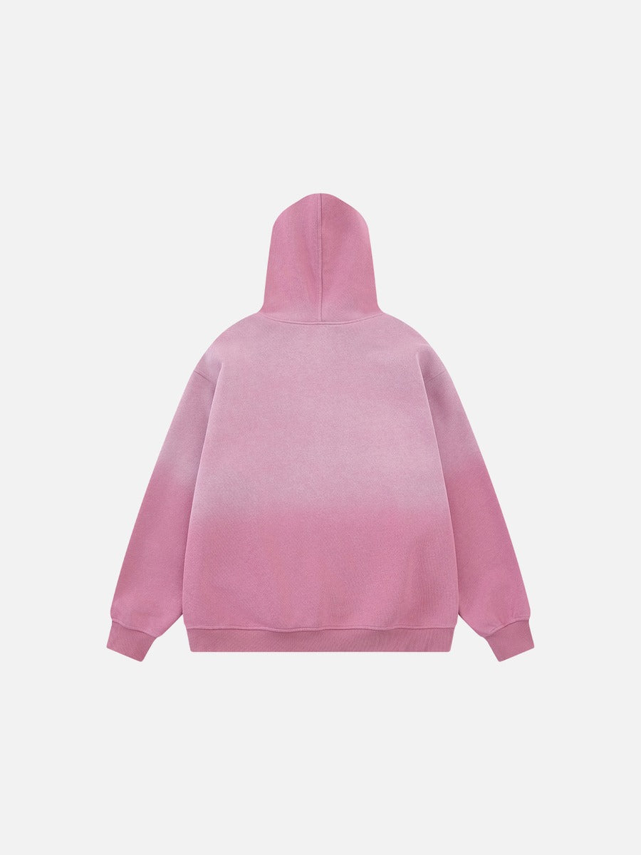 Gradient Wash Oversized Hooded Sweatshirt