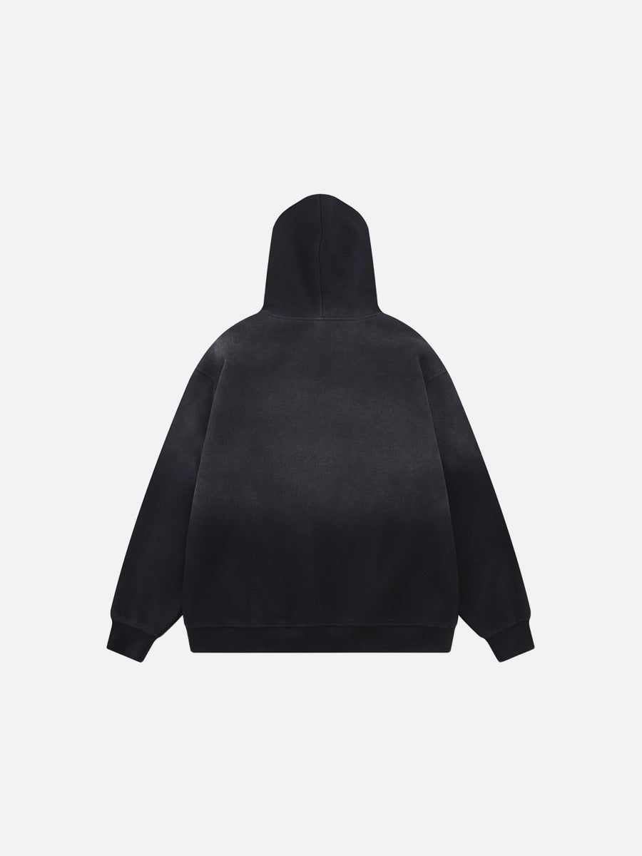 Gradient Wash Oversized Hooded Sweatshirt