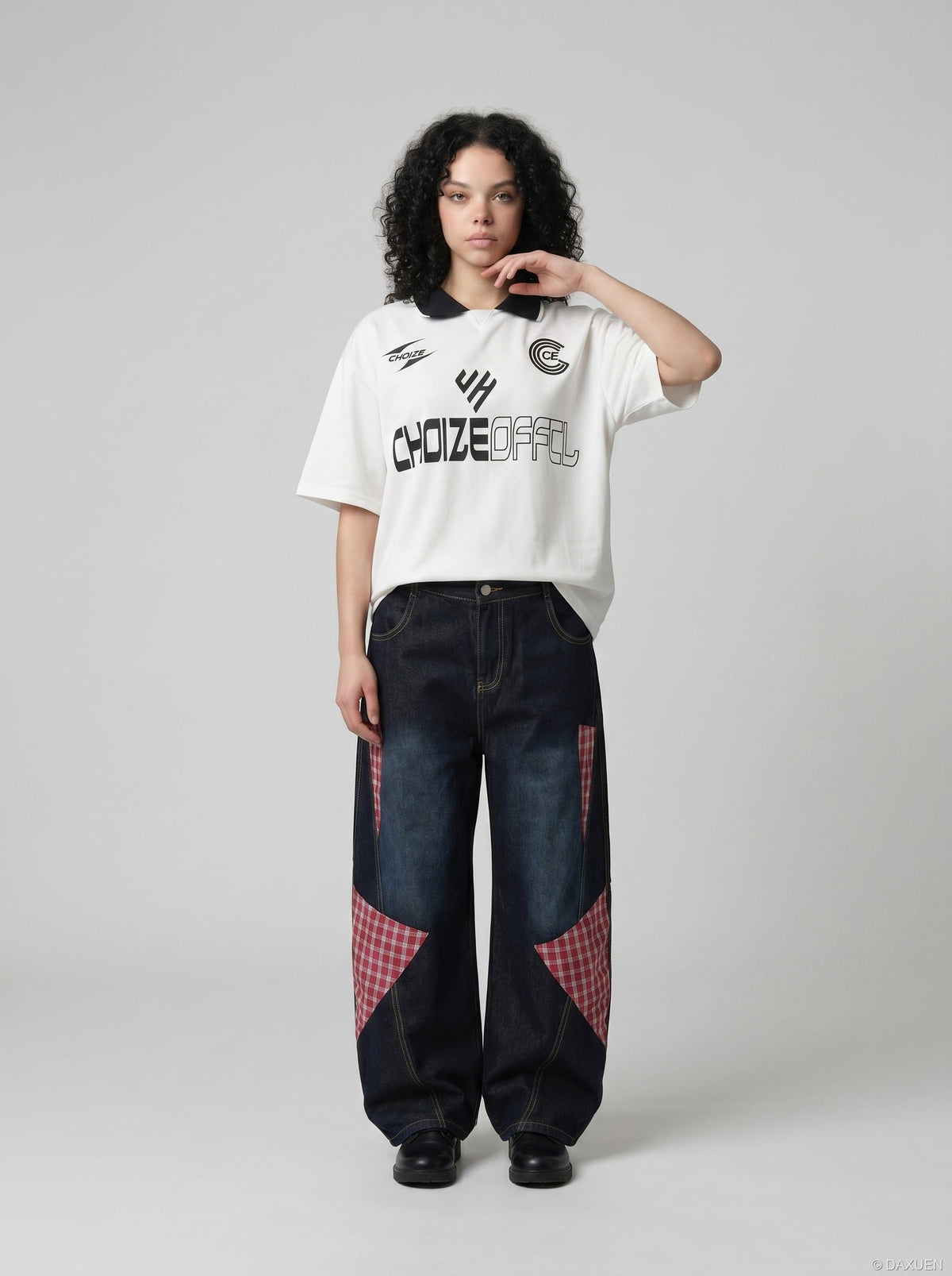 Grafik-Poloshirt mit auffälligen Prints