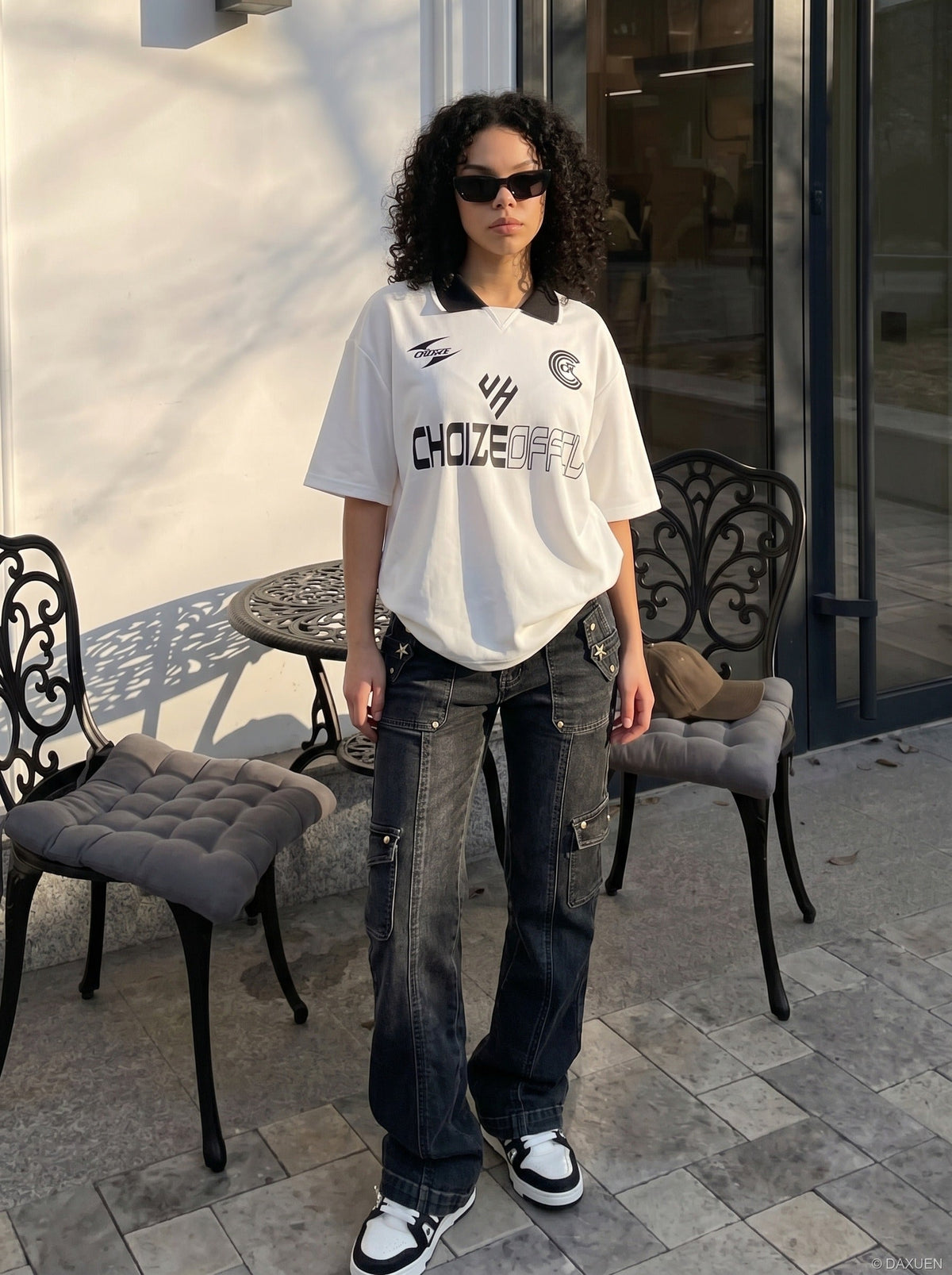 Grafik-Poloshirt mit auffälligen Prints