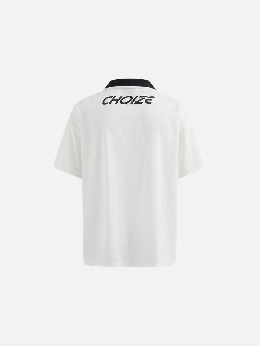 Grafik-Poloshirt mit auffälligen Prints