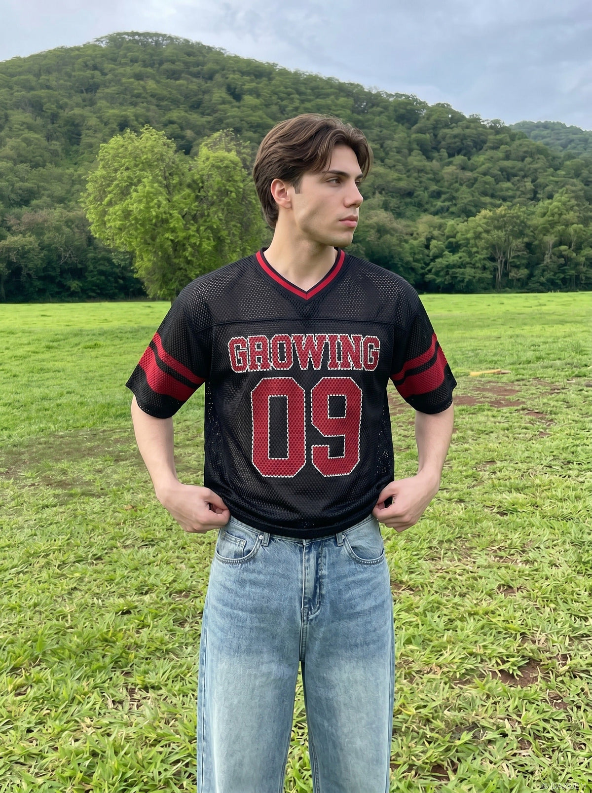 Mesh-Trikot mit wachsender Nummer