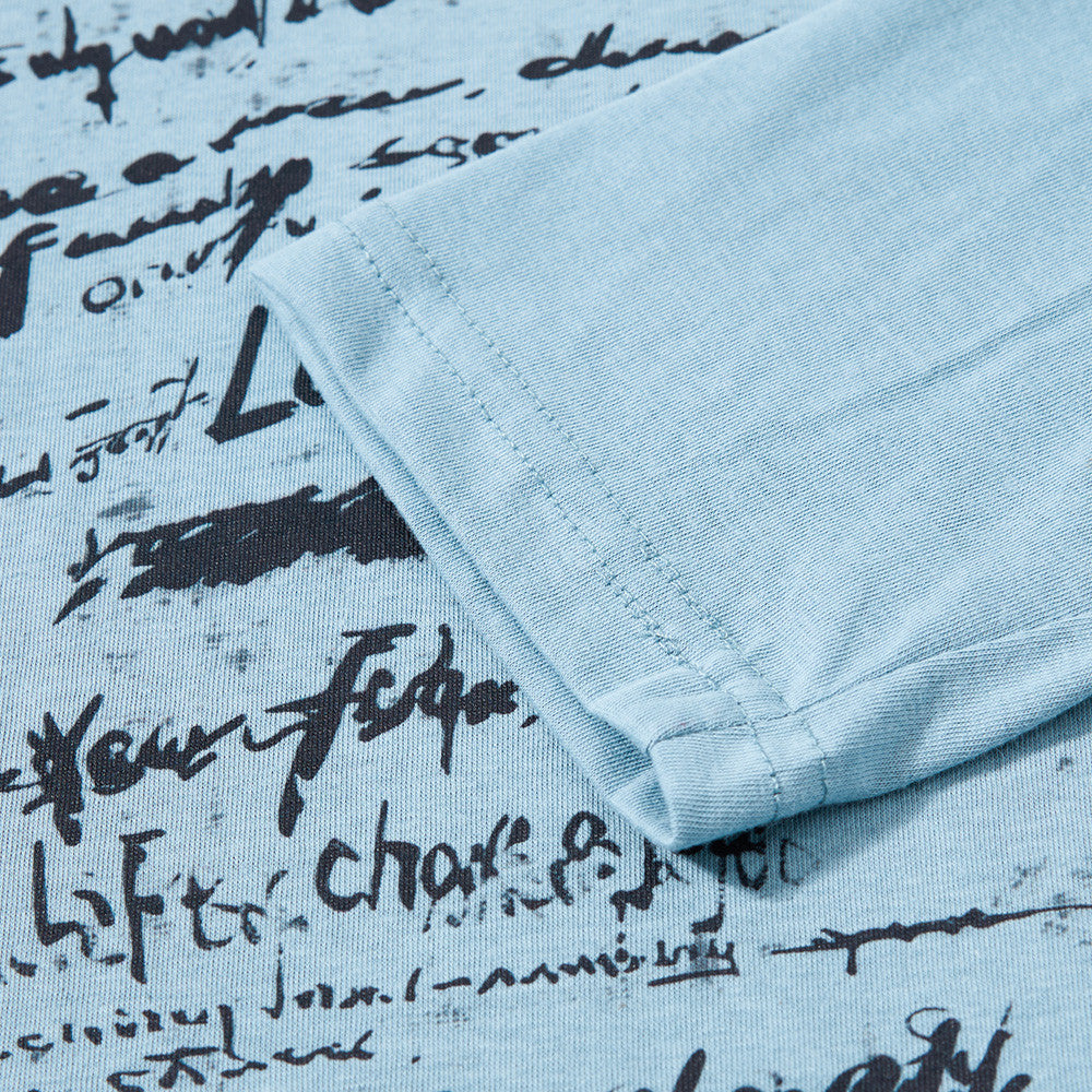 Handwritten Scribble Graphic Long-Sleeve Tee