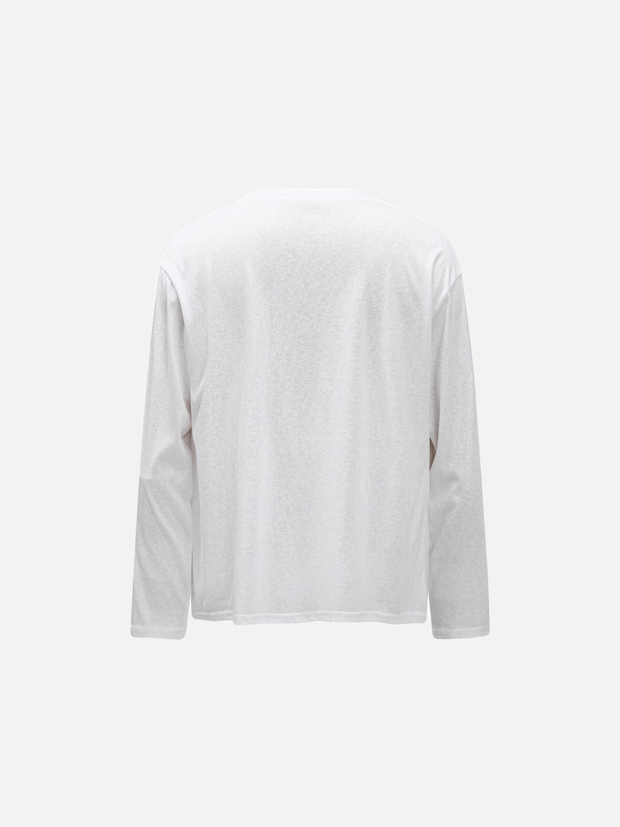 Handwritten Scribble Graphic Long-Sleeve Tee