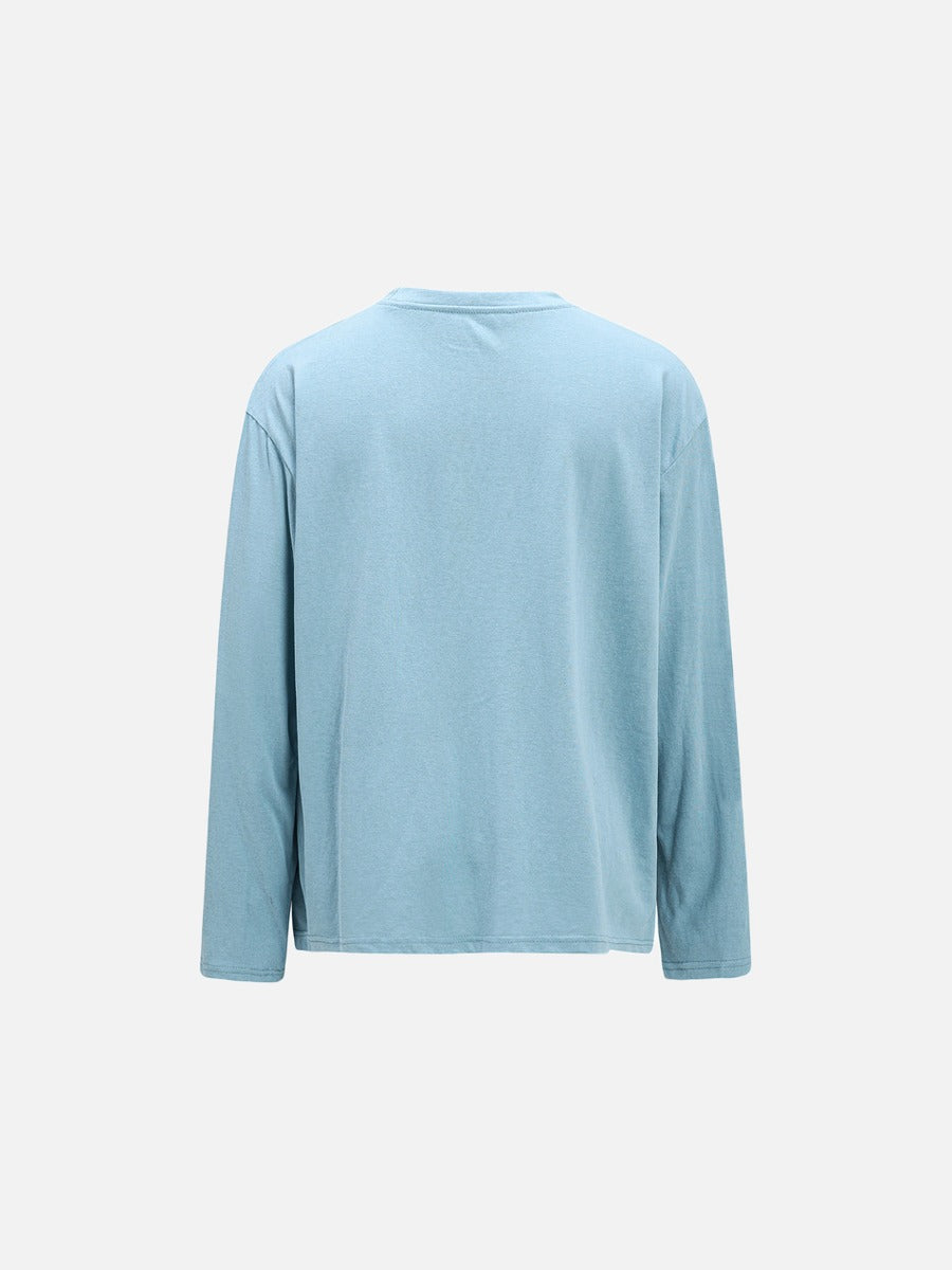 Handwritten Scribble Graphic Long-Sleeve Tee