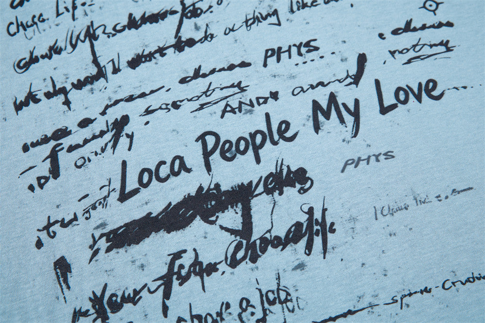 Handwritten Scribble Graphic Long-Sleeve Tee