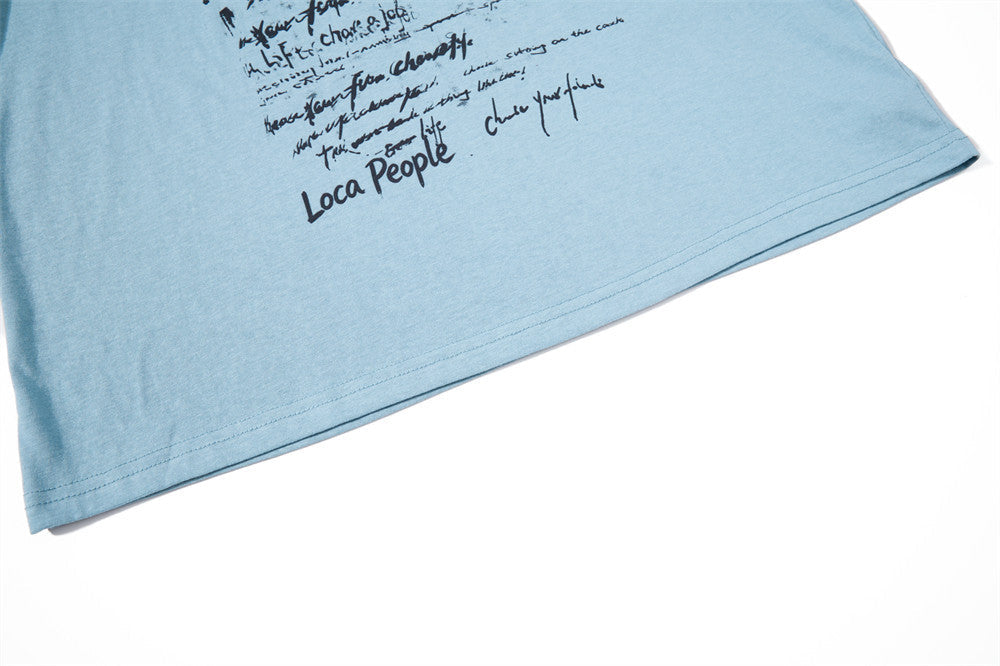 Handwritten Scribble Graphic Long-Sleeve Tee