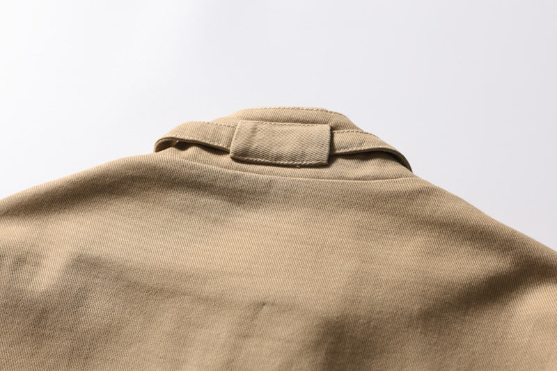 DAXUEN black oversized high-collar bomber jacket