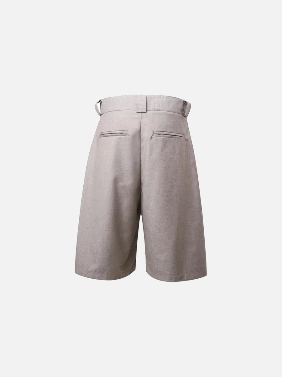 High-Waisted Wide-Leg Shorts