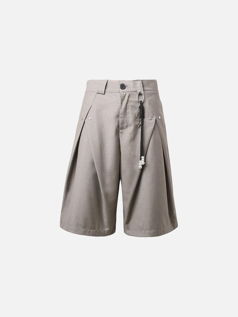 High-Waisted Wide-Leg Shorts