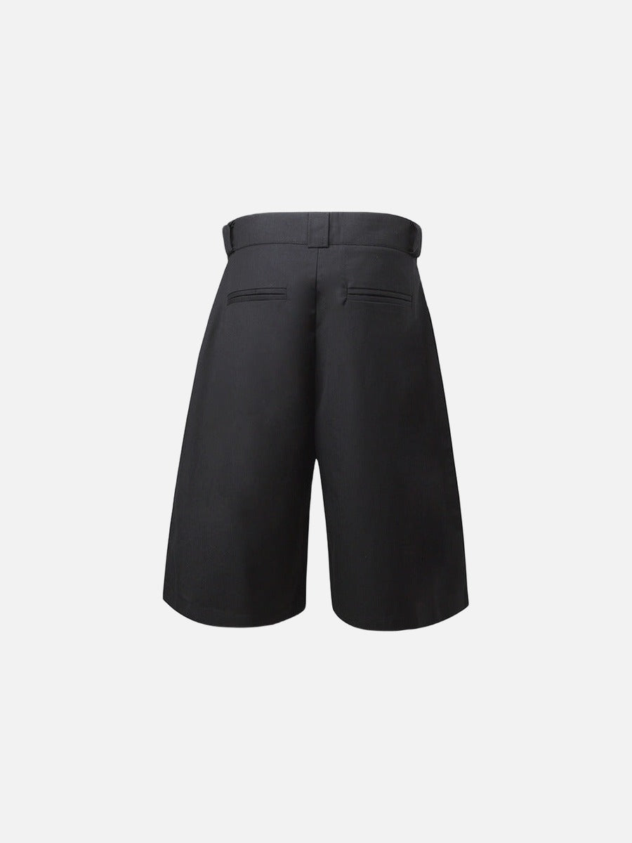 High-Waisted Wide-Leg Shorts