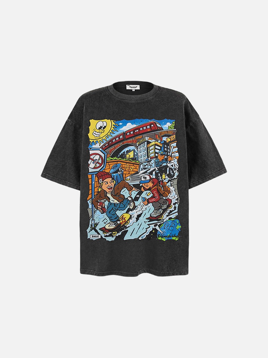 Oversized Face Graphic Tee