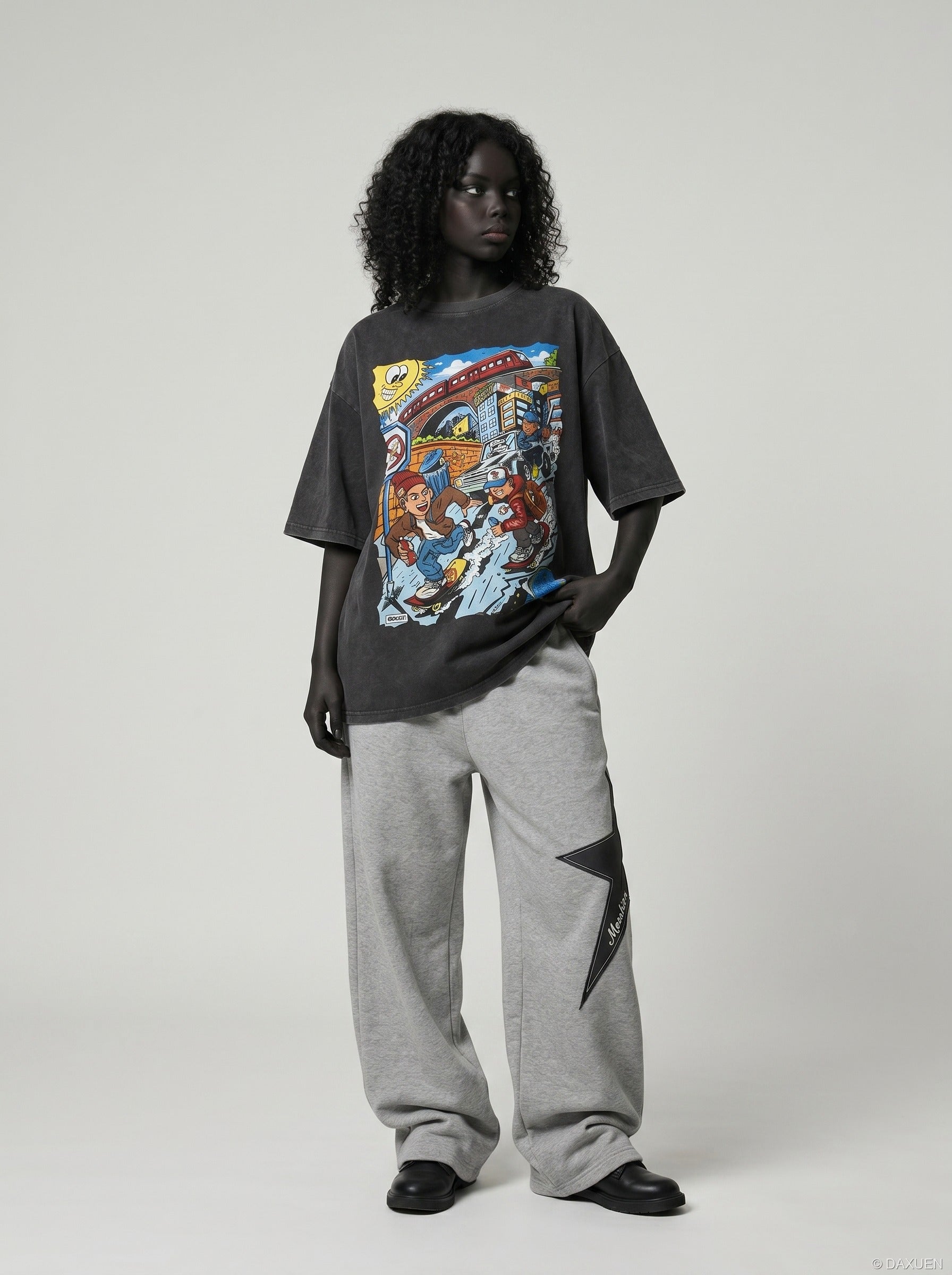 Oversized Face Graphic Tee