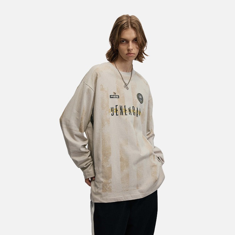 Vintage Striped Football Tee