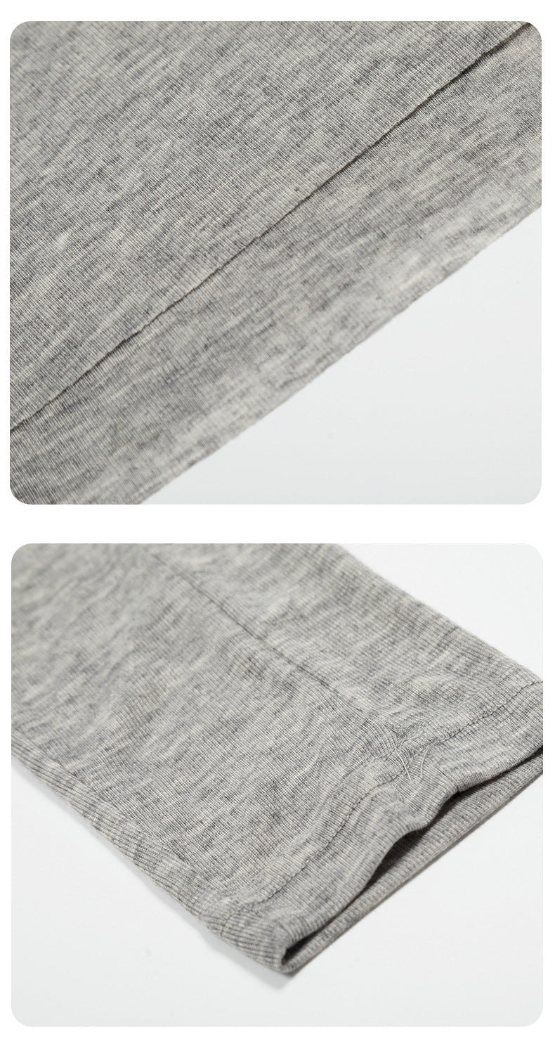 Layered Edge Black Knit Long Sleeve Top