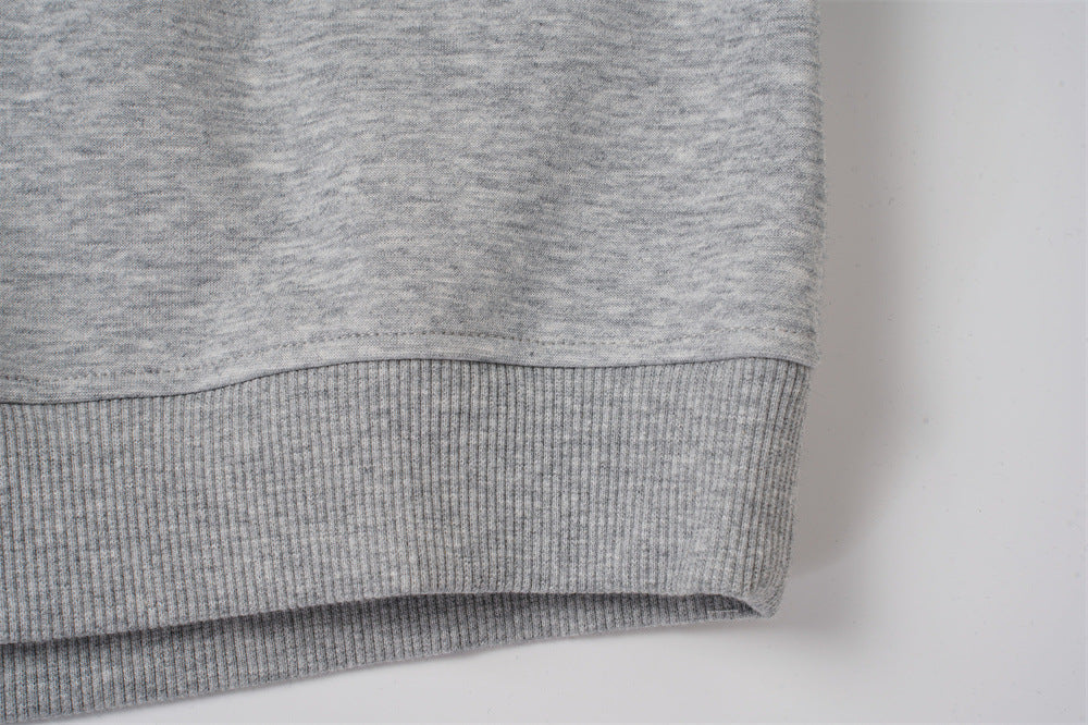 DAXUEN black layered plaid v-neck sweatshirt
