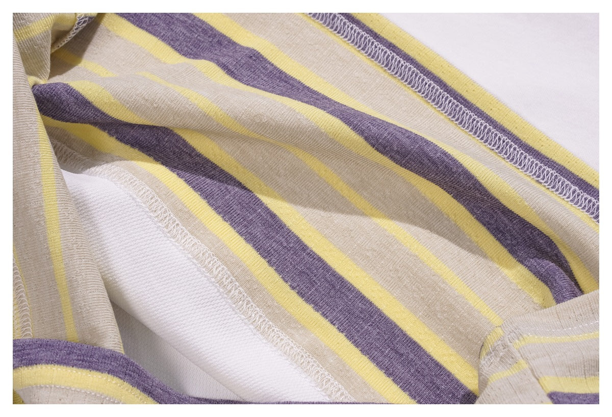 Layered Striped Long-Sleeve Top