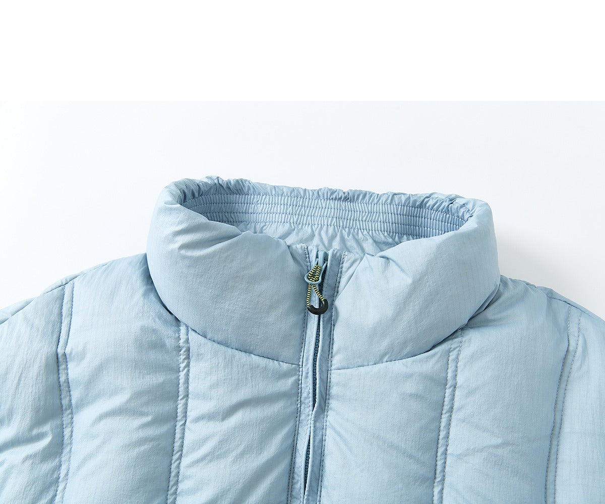 Light Blue Matte Puffer Jacket