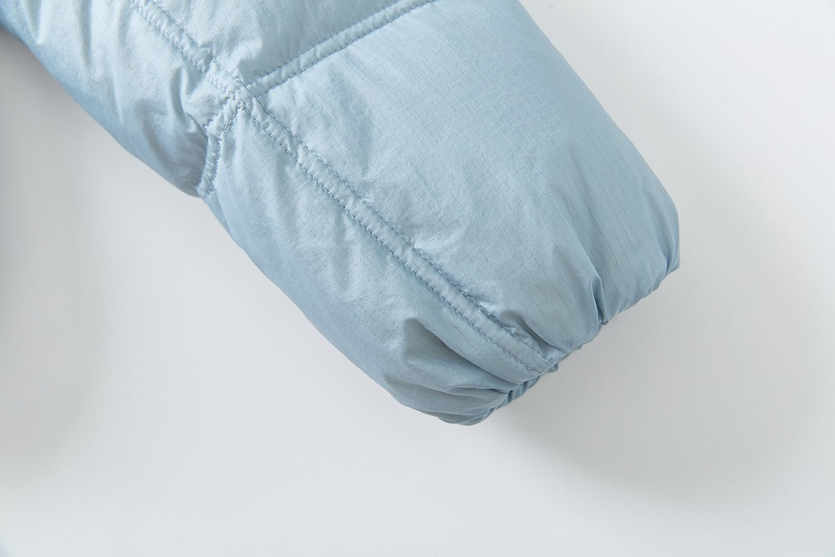Light Blue Matte Puffer Jacket