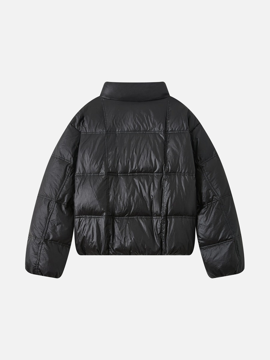 Light Blue Matte Puffer Jacket