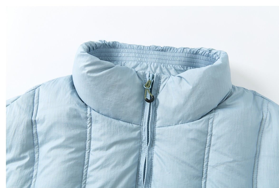 Light Blue Matte Puffer Jacket
