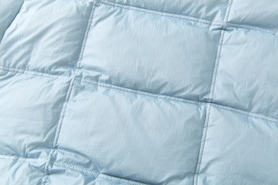 Light Blue Matte Puffer Jacket