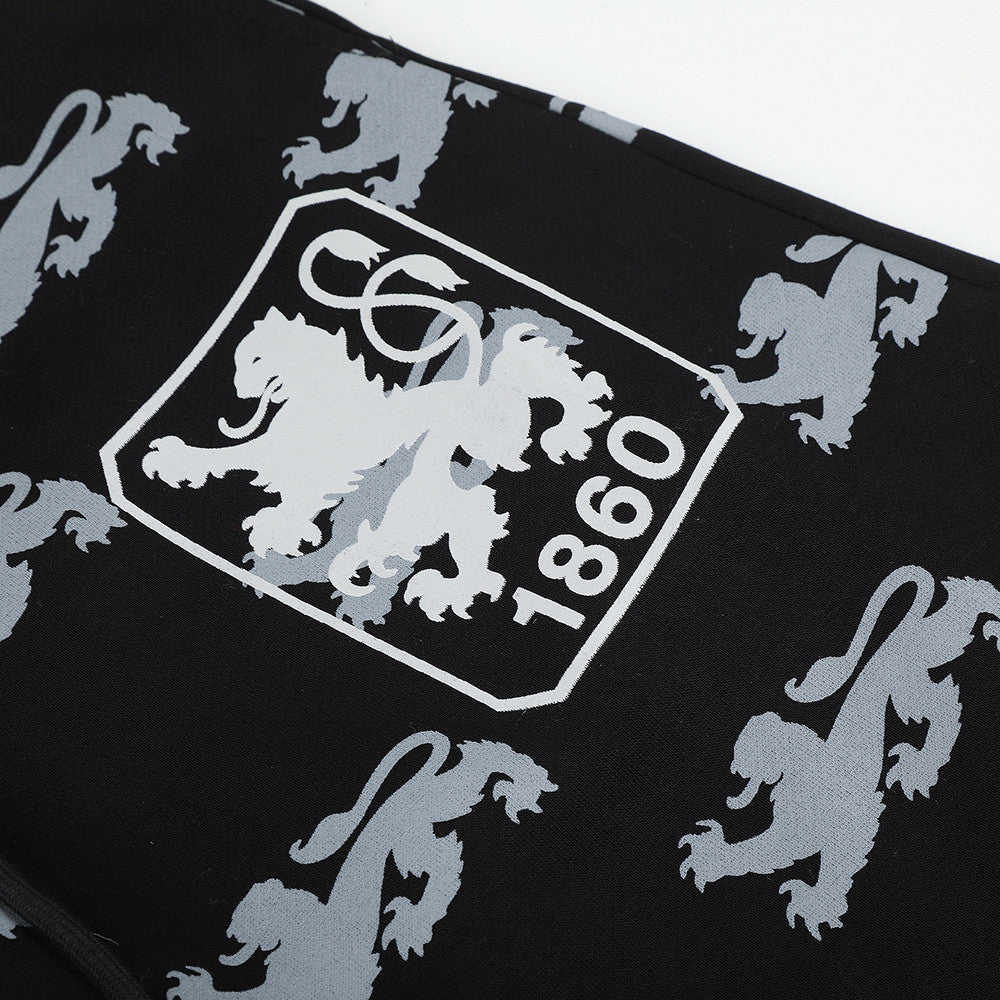 DAXUEN light blue rampant lion graphic jogging pants