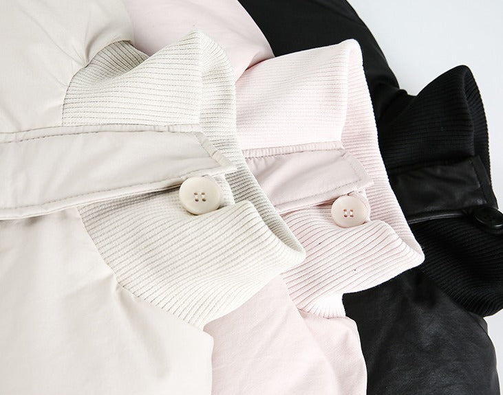 Light Pink Boxy Puffer Jacket