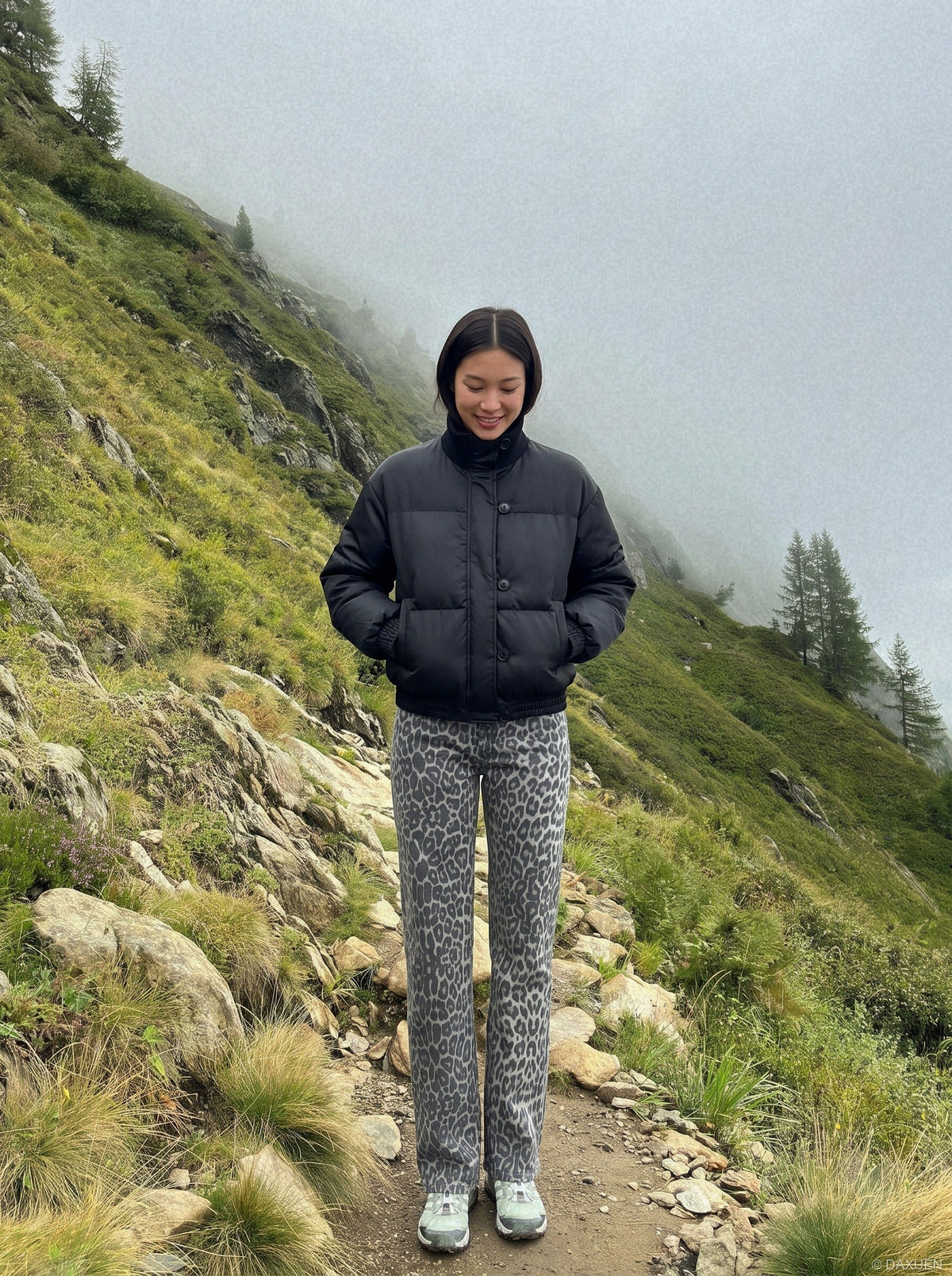 Light Pink Boxy Puffer Jacket
