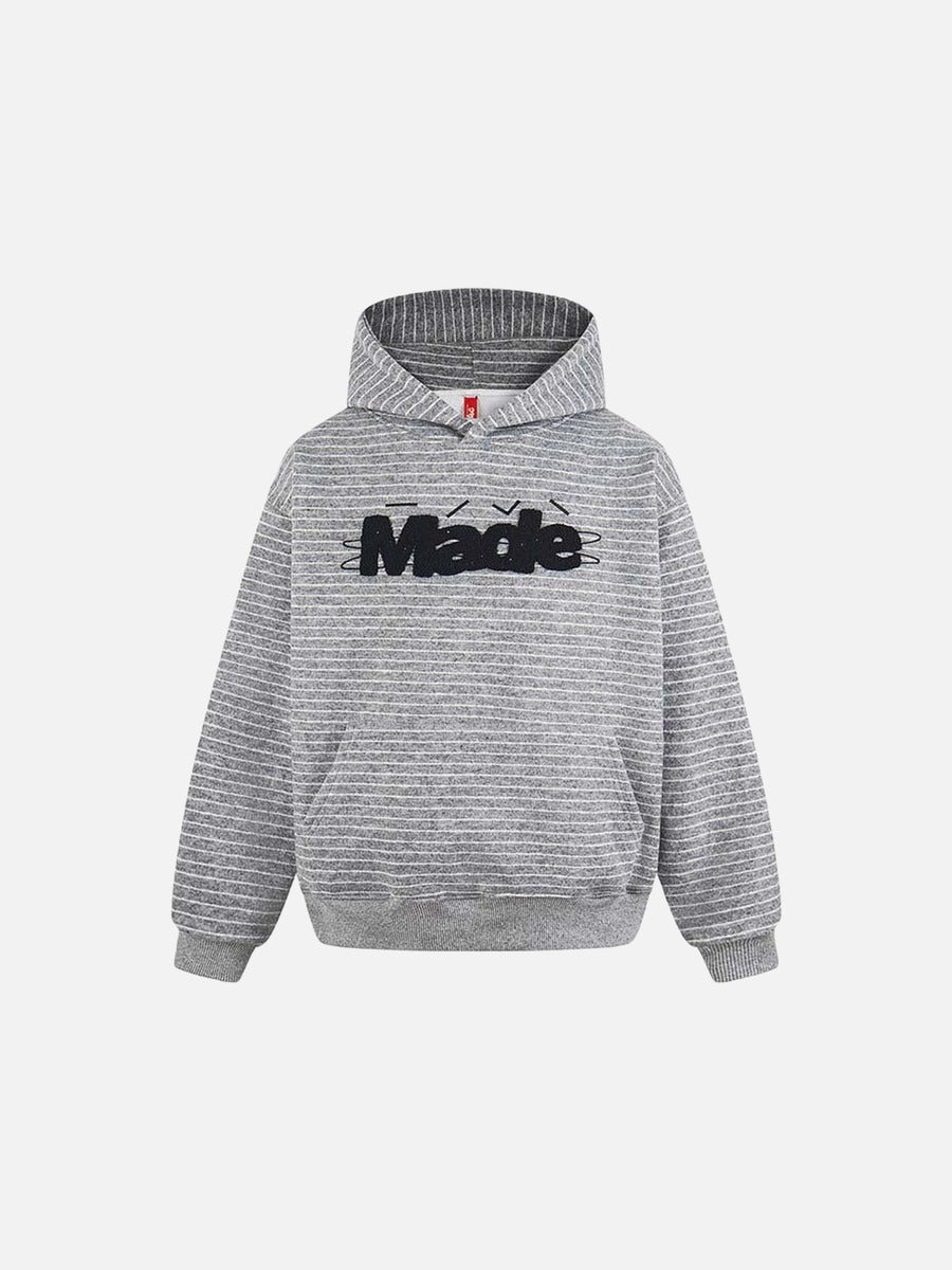 Made Striped Graphic Hoodie