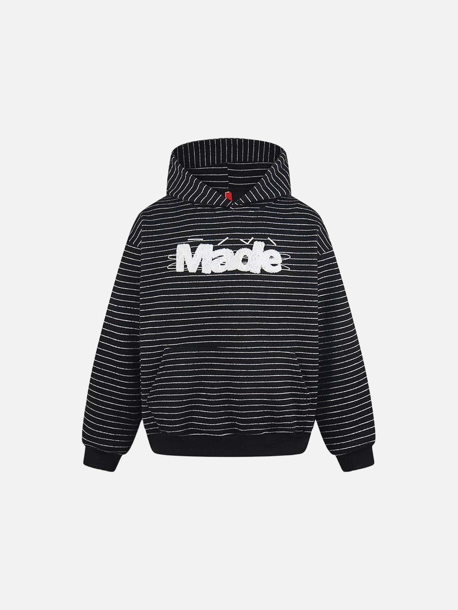 Made Striped Graphic Hoodie