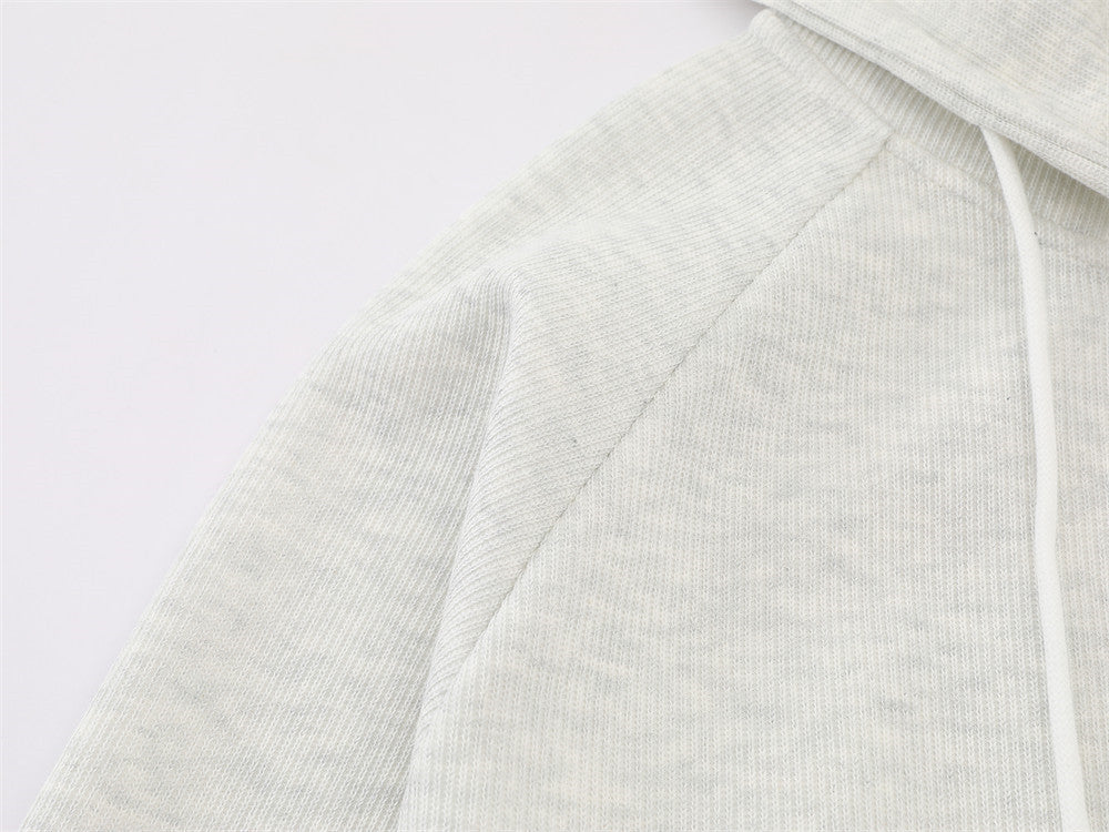 DAXUEN black marled fleece hooded tracksuit set