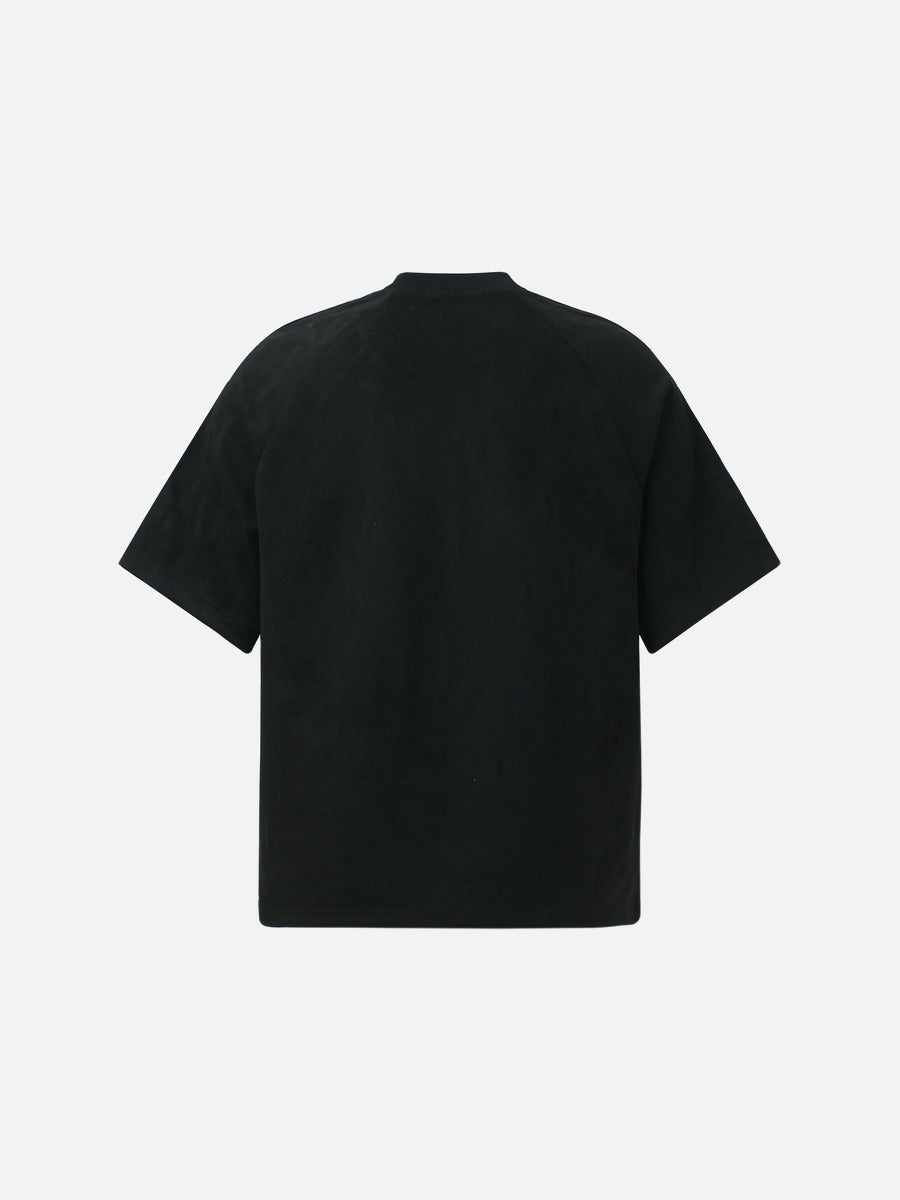 Metallic Jagged Wordmark Oversized T-Shirt