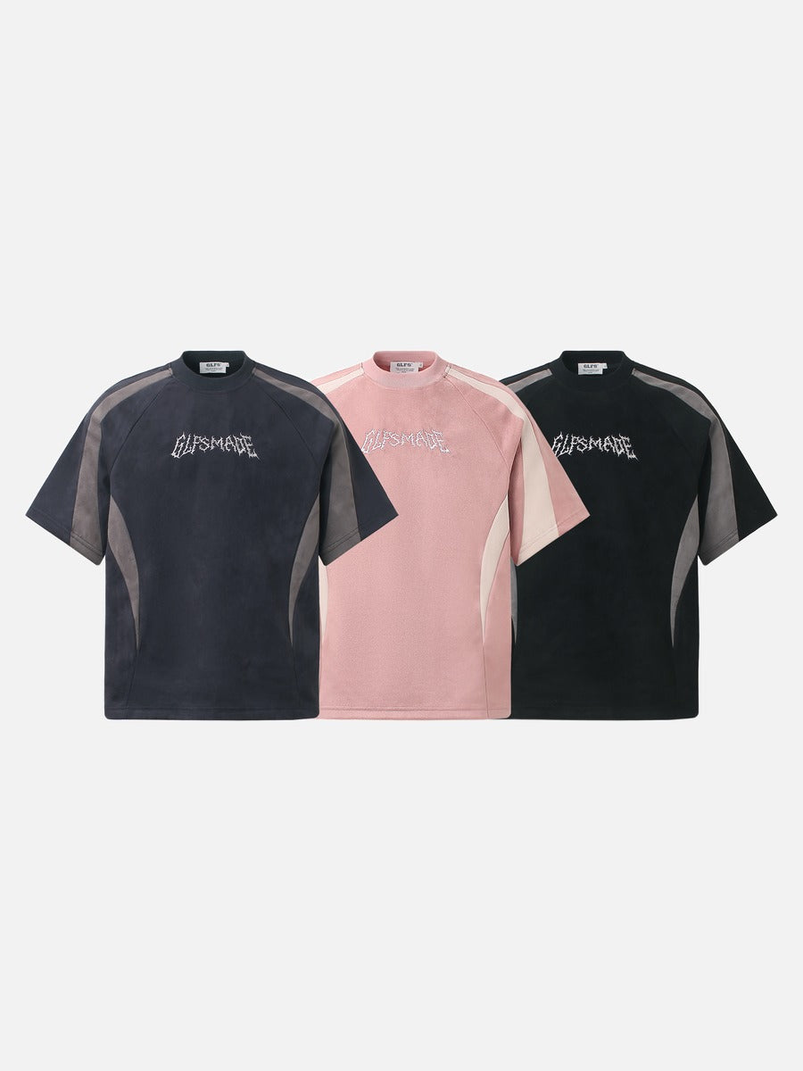 Metallic Jagged Wordmark Oversized T-Shirt