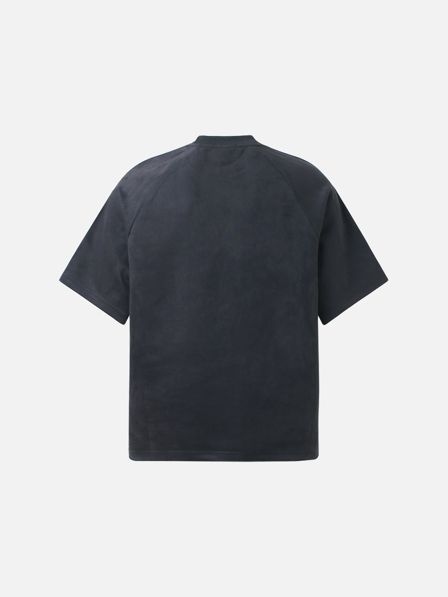Metallic Jagged Wordmark Oversized T-Shirt