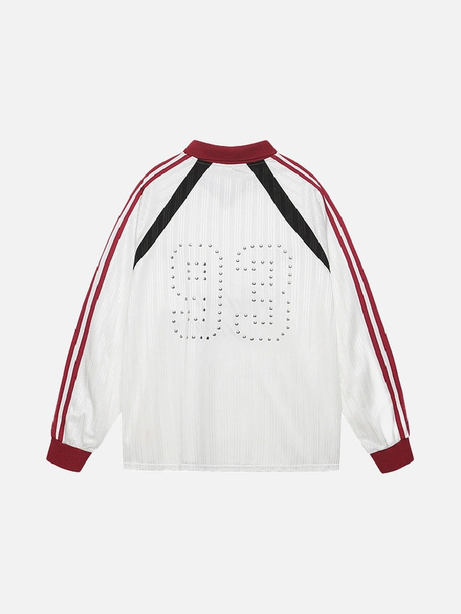 93 Studded Long-Sleeve Football Jersey