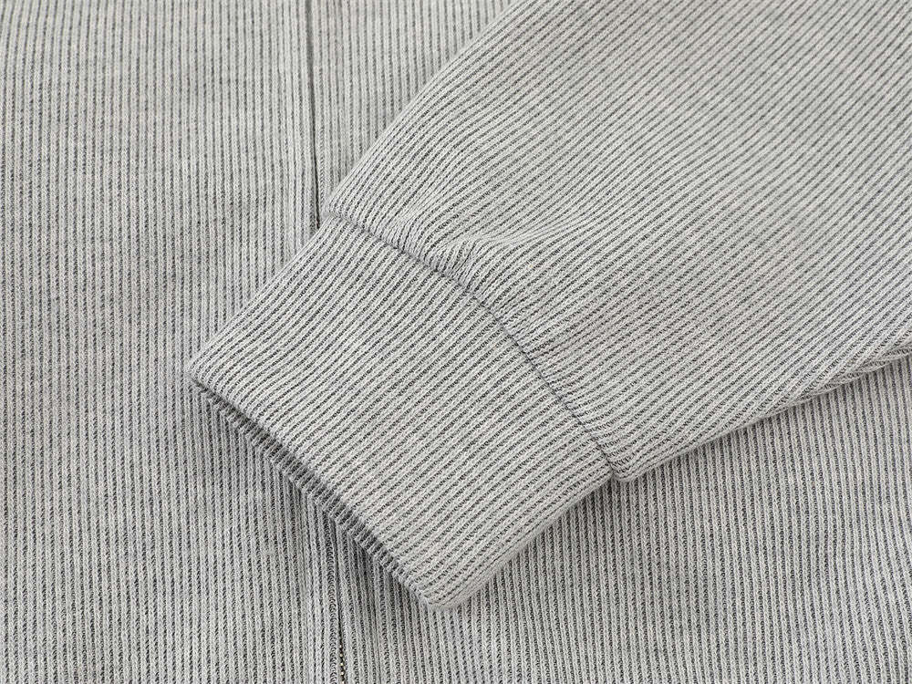 DAXUEN light gray melange metallic-stud tracksuit set