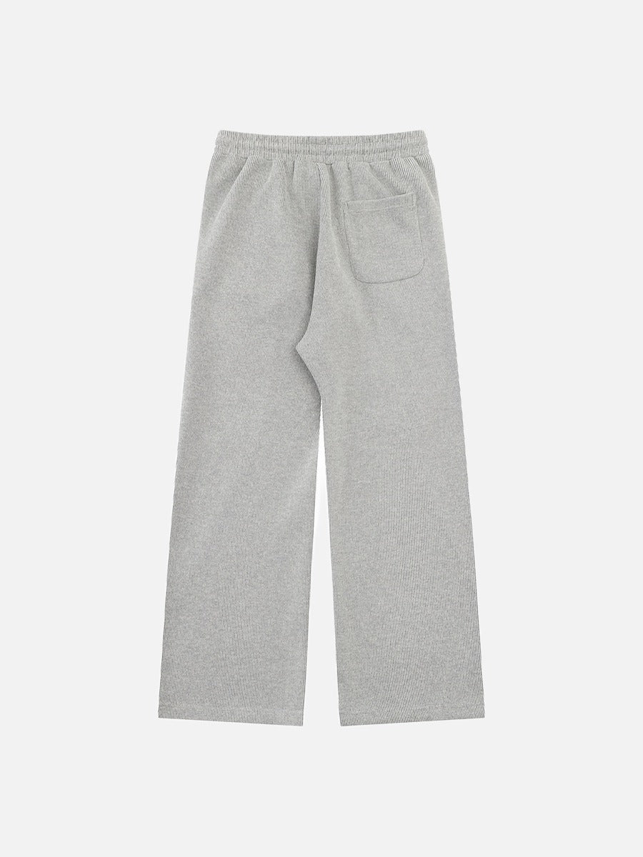 DAXUEN light gray melange metallic-stud tracksuit set