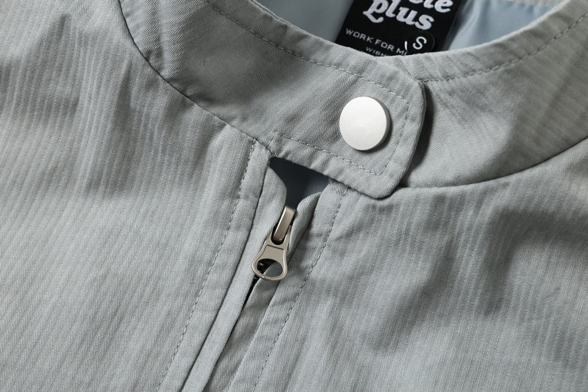Mint Green Ribbed Texture Jacket
