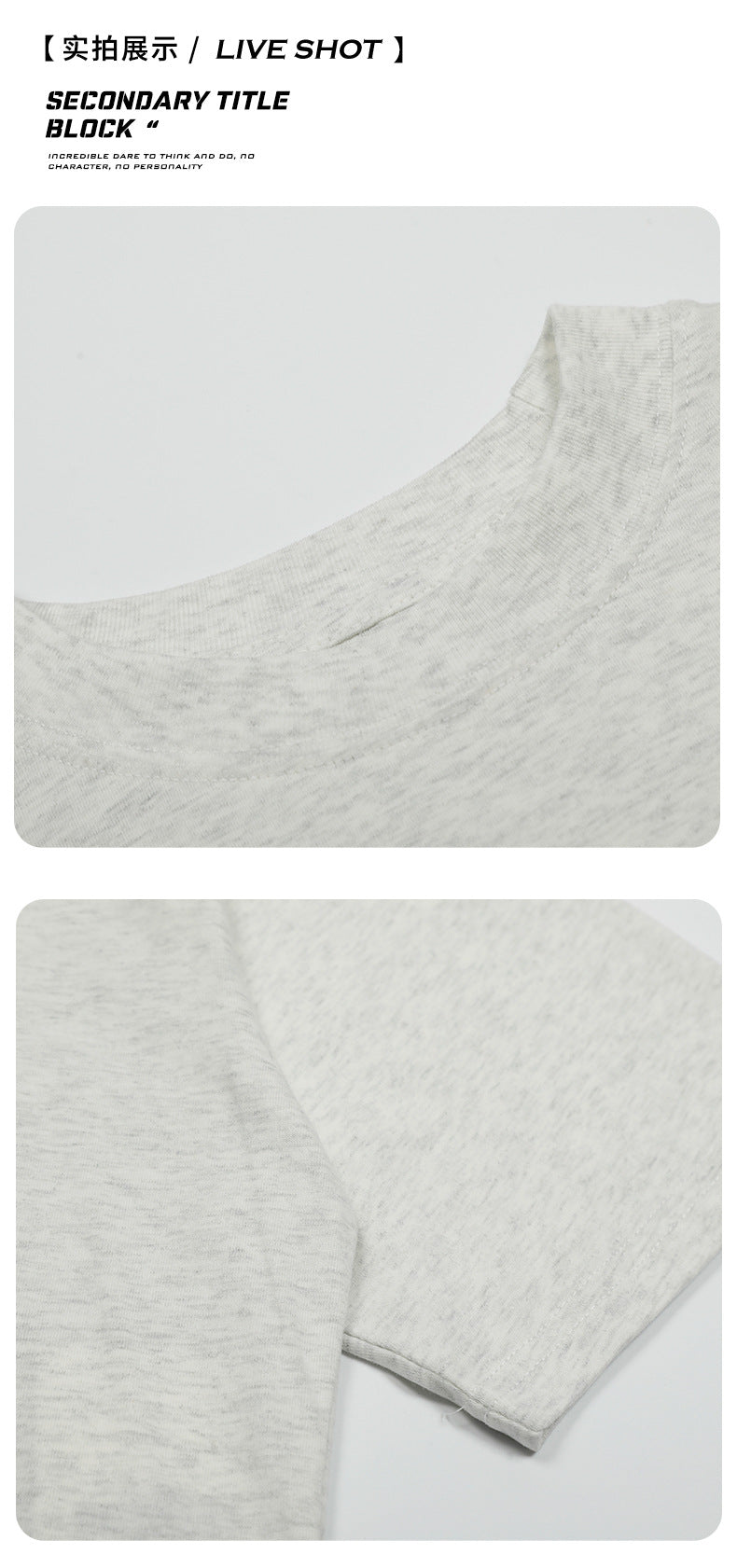 Mock Neck Oversized Cotton Tee